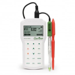 Máy Đo pH/Nhiệt Độ Đất Và Nước Cầm Tay Chuyên Nghiệp GroLine HI98168