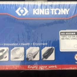 Bộ mũi vít 10 cái hệ mét 1/2'' Kingtony 4505MR