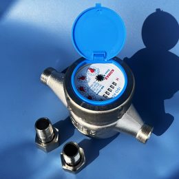 Đồng hồ đo nước lạnh Komax DN15 (15mm) Iron Water Meter DN15 (15mm), kiểu: KM-15mm, đường kính danh định DN 15mm